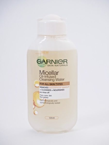 Garnier Micellar Water Oil-Infused Cleansing Water Misellivesi Ostolakossa Virve Vee kokemuksia