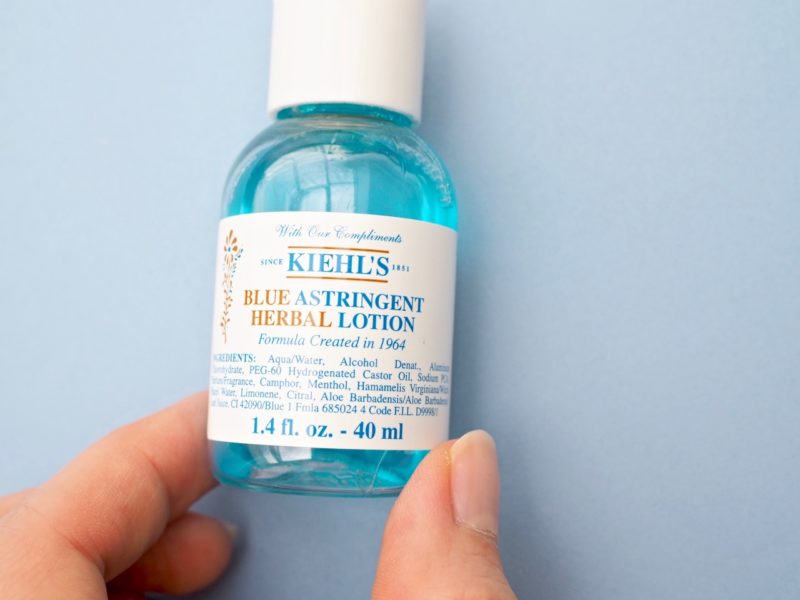 Kiehl's Blue Astrigen Herbal Lotion kasvovesi rasvaiselle iholle kokemuksia