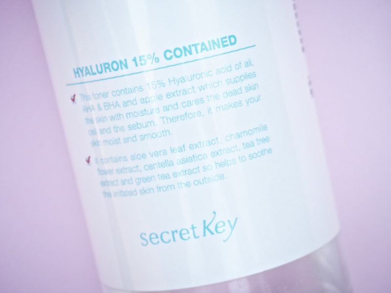 Secret Key Hyaluron Soft Micro-Peel Toner kasvovesi korealainen kokemuksia Ostolakossa Virve Vee 
